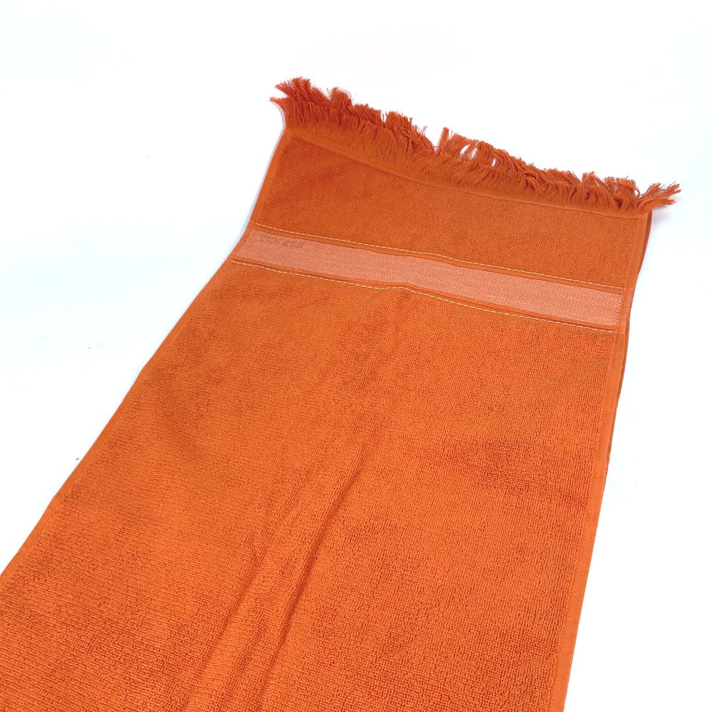 HERMES towel cotton Orange fringe Sailing Women  d