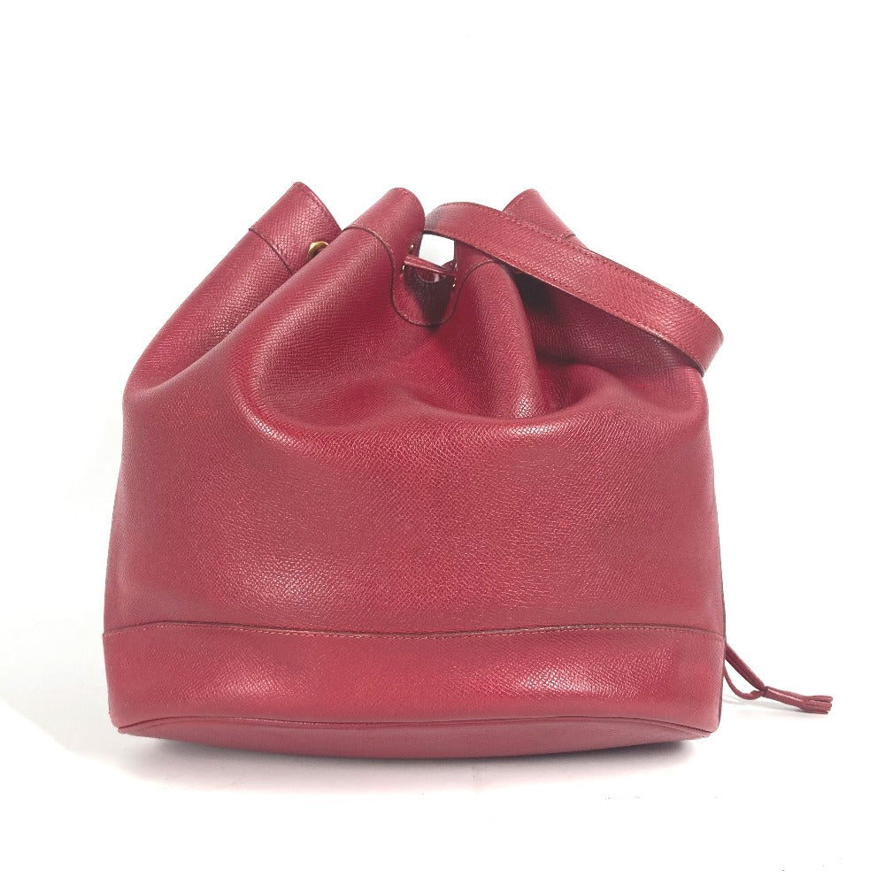 HERMES Shoulder Bag Courchevel Red Crossbody Market GM Women  d