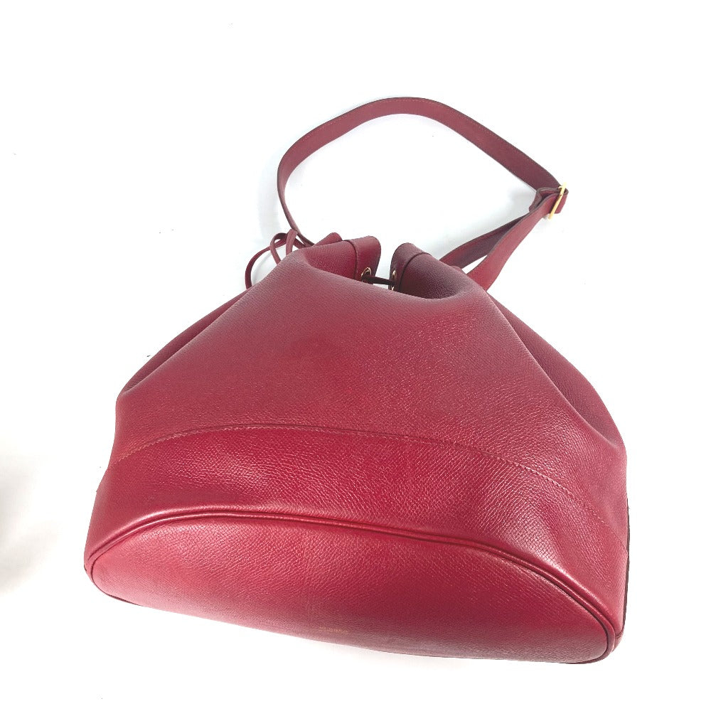 HERMES Shoulder Bag Courchevel Red Crossbody Market GM Women  d