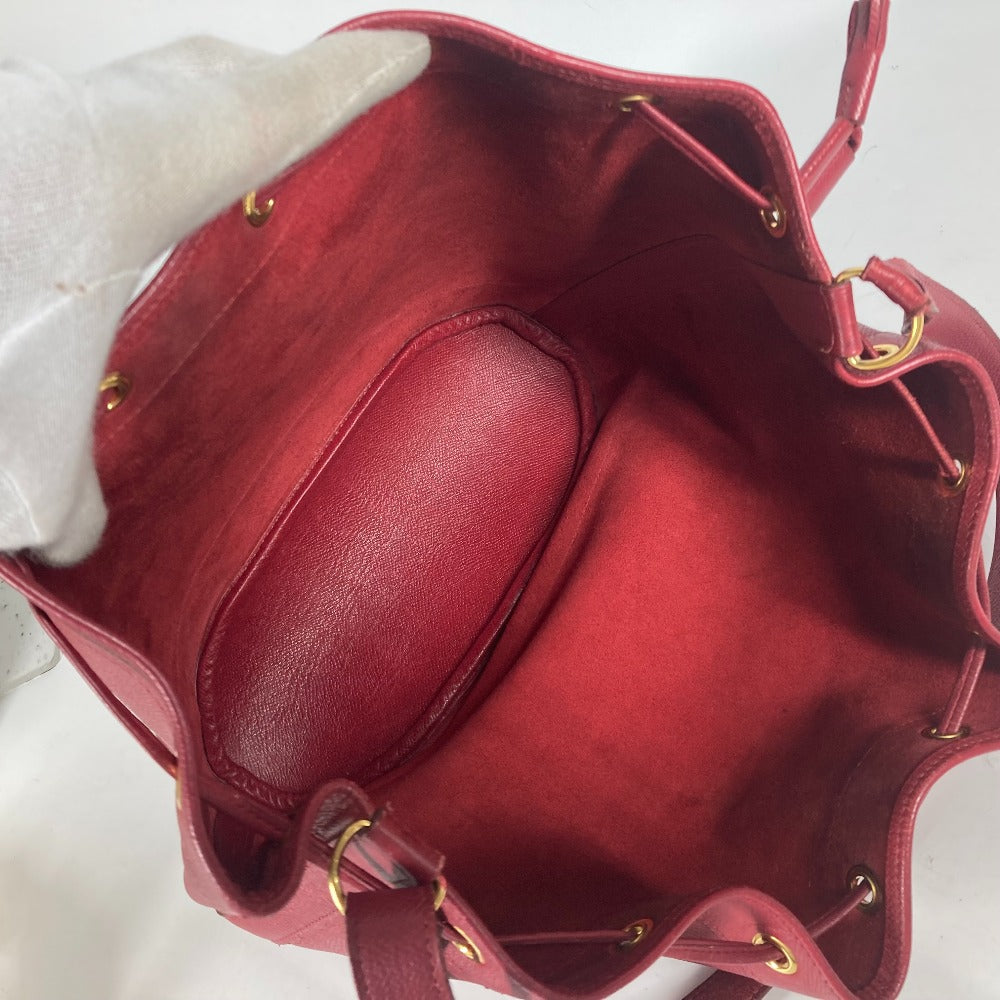 HERMES Shoulder Bag Courchevel Red Crossbody Market GM Women  d