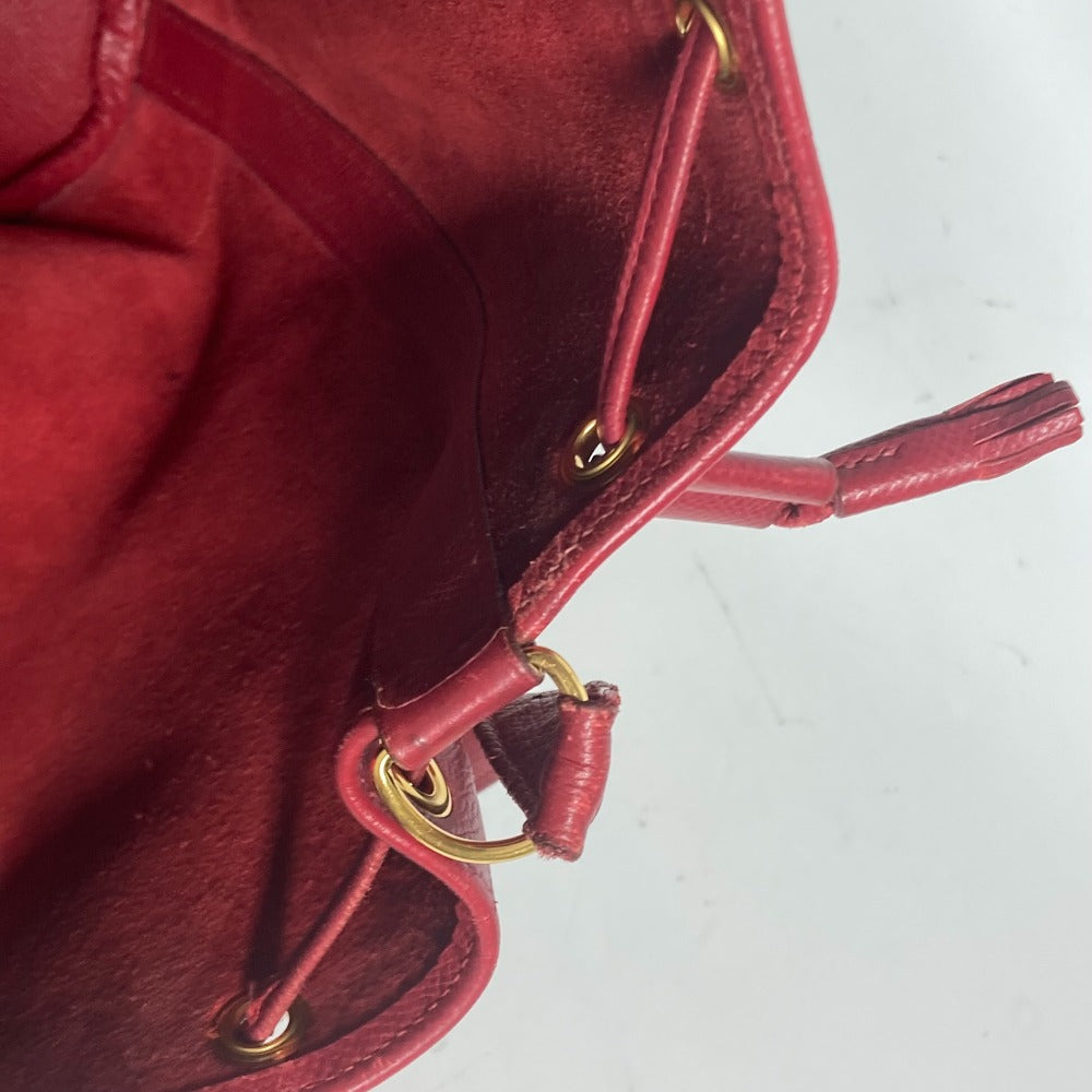 HERMES Shoulder Bag Courchevel Red Crossbody Market GM Women  d