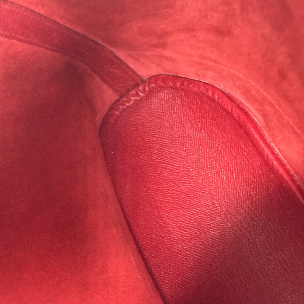 HERMES Shoulder Bag Courchevel Red Crossbody Market GM Women  d