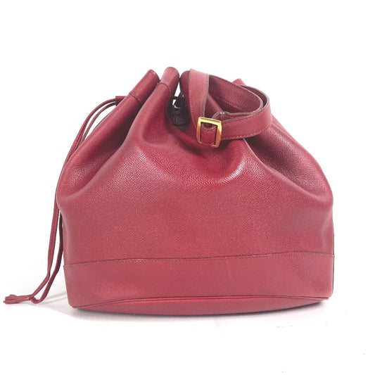 HERMES Shoulder Bag Courchevel Red Crossbody Market GM Women  d