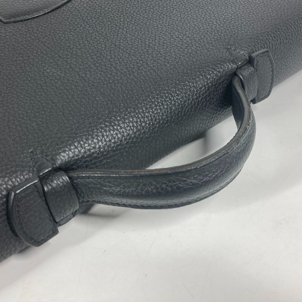 HERMES Business bag Togo black Briefcase Sac Adepeche 38 mens  d