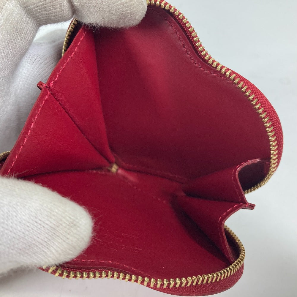 LOUIS VUITTON Coin case M93562 Monogram Vernis Canvas Red Monogram Vernis Porto Mon Coeur Women  d
