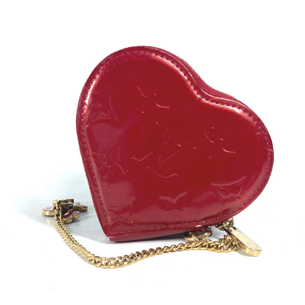 LOUIS VUITTON Coin case M93562 Monogram Vernis Canvas Red Monogram Vernis Porto Mon Coeur Women  d