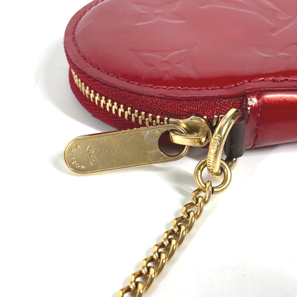 LOUIS VUITTON Coin case M93562 Monogram Vernis Canvas Red Monogram Vernis Porto Mon Coeur Women  d