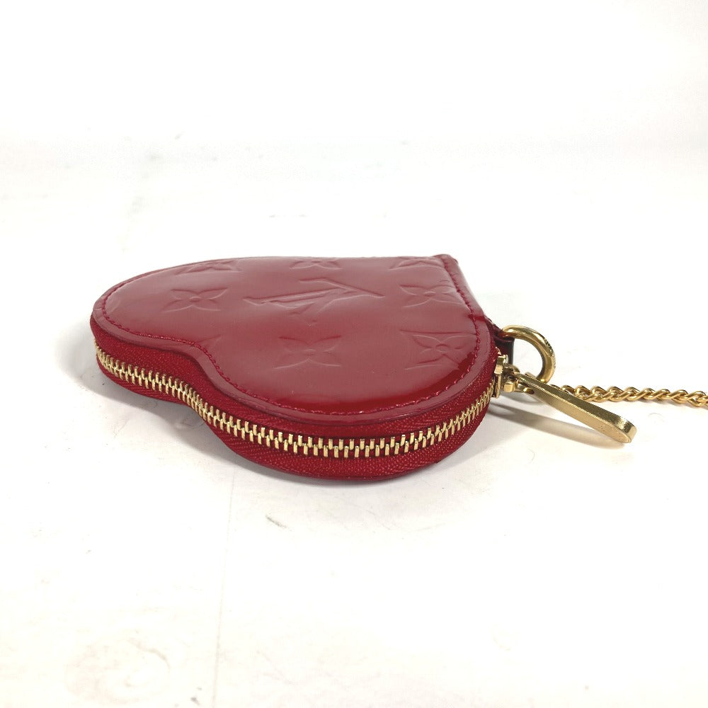 LOUIS VUITTON Coin case M93562 Monogram Vernis Canvas Red Monogram Vernis Porto Mon Coeur Women  d