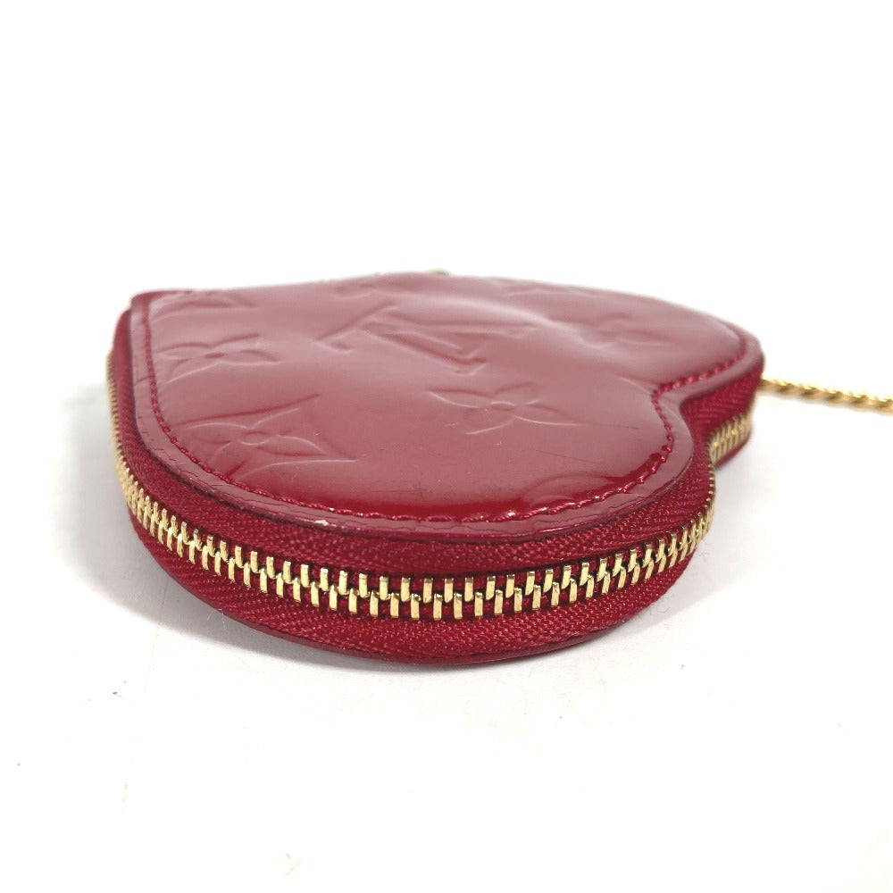 LOUIS VUITTON Coin case M93562 Monogram Vernis Canvas Red Monogram Vernis Porto Mon Coeur Women  d