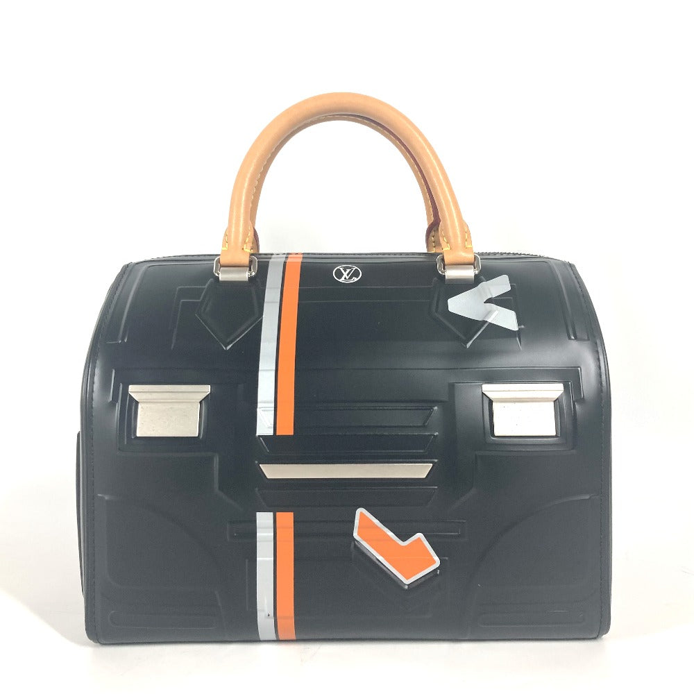 LOUIS VUITTON Handbag leather black Space Collection Speedy 25 mens  d