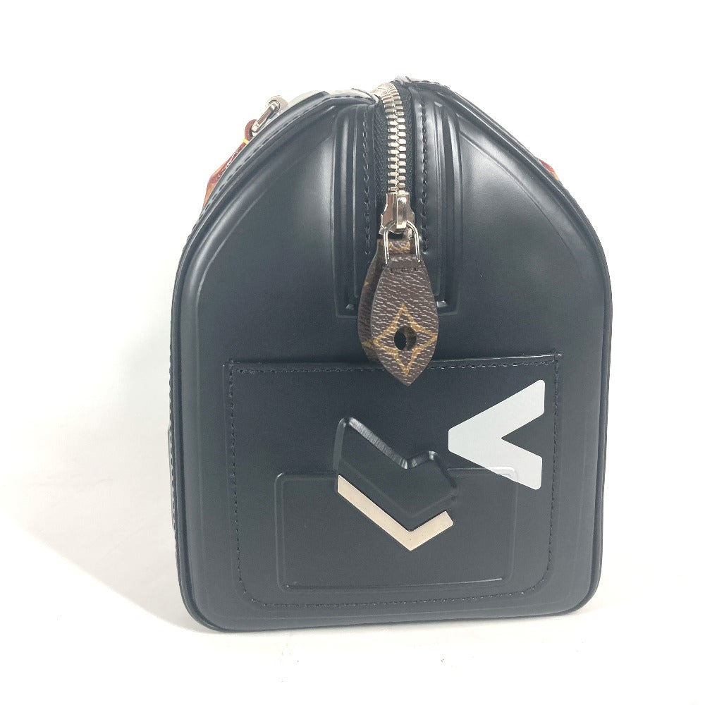 LOUIS VUITTON Handbag leather black Space Collection Speedy 25 mens  d