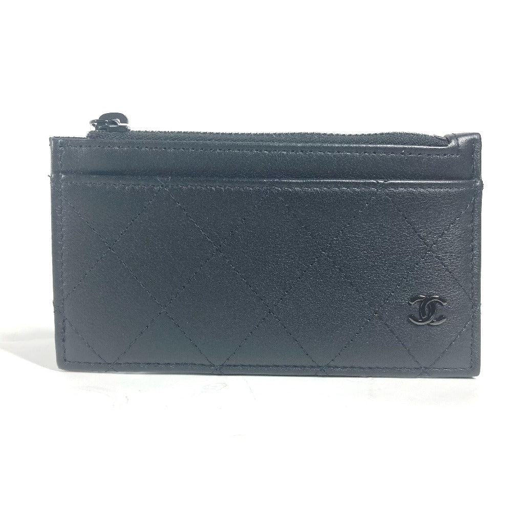 CHANEL Coin case AP3823 leather black CC COCO Mark Matelasse Classic Fragment Case