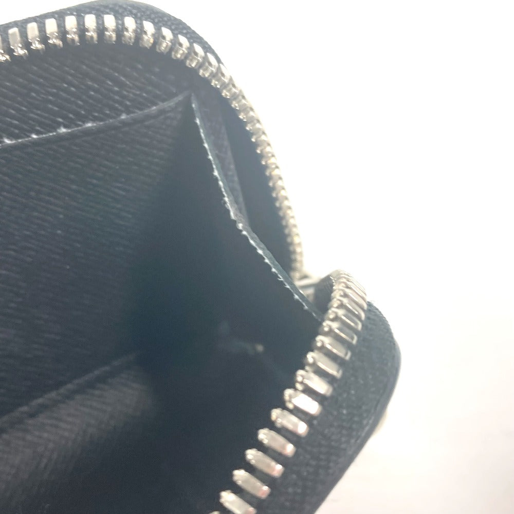 LOUIS VUITTON Coin case M63375 Taiga Leather black Taiga Portemonejour unisex(Unisex)  d