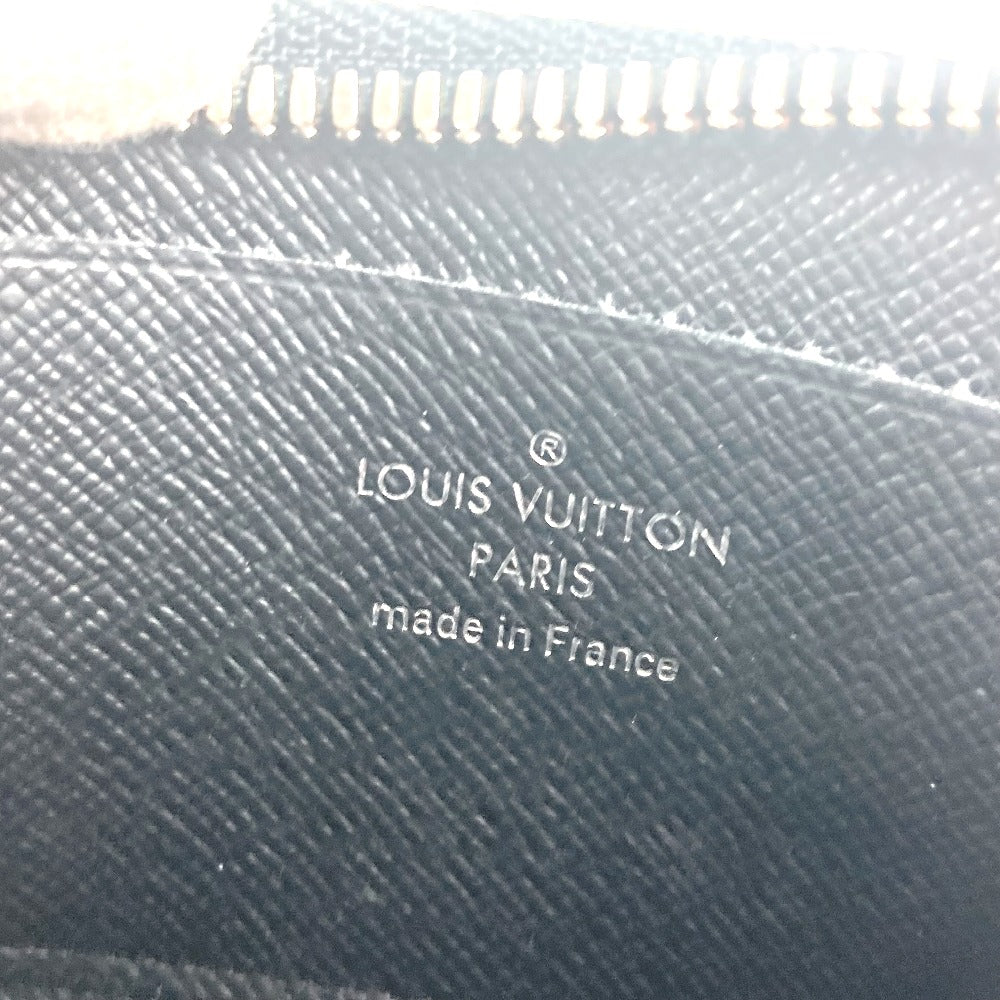 LOUIS VUITTON Coin case M63375 Taiga Leather black Taiga Portemonejour unisex(Unisex)  d