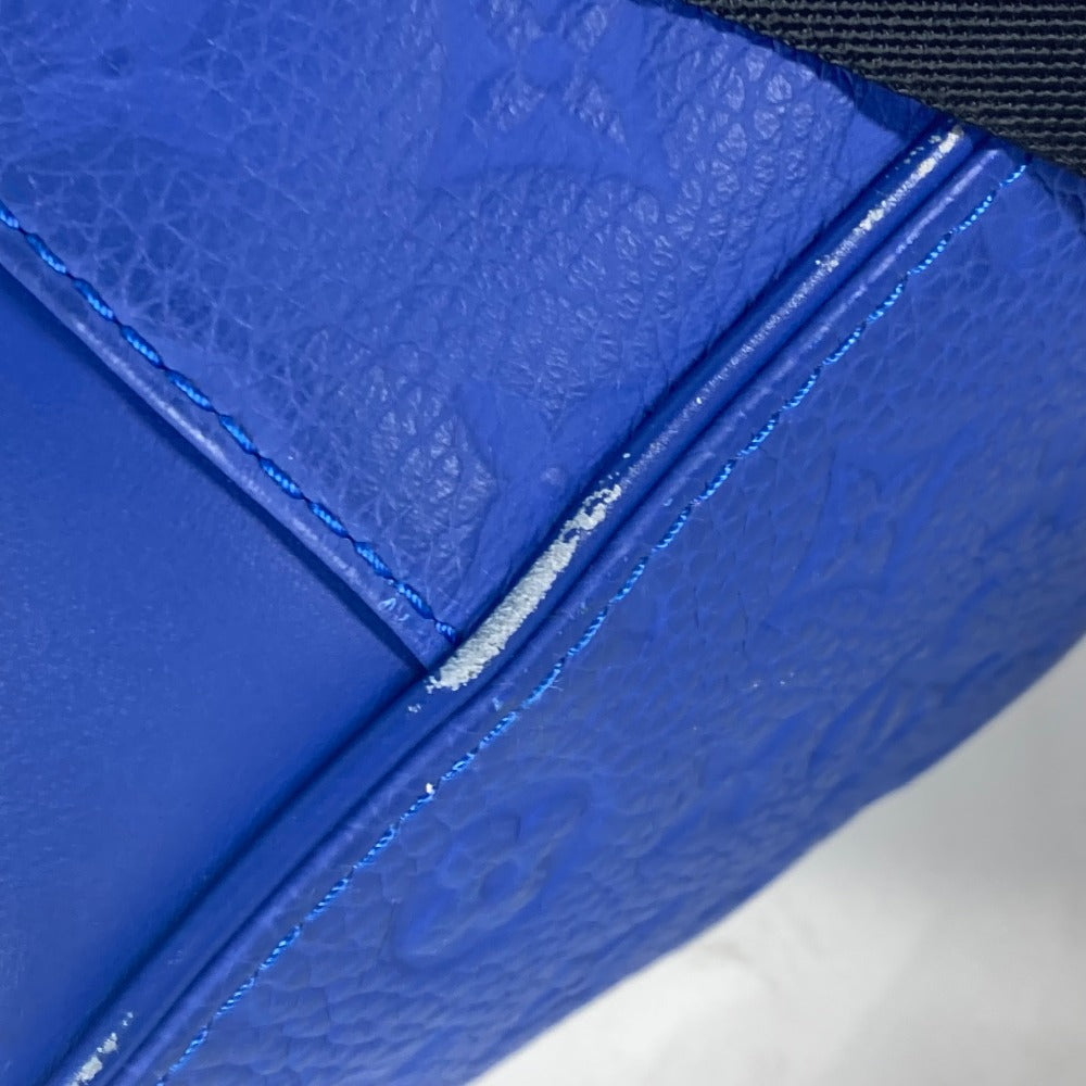 LOUIS VUITTON Backpack M23189 Taurillon Clemence Leather blue Monogram Taurillon Clemence Christopher MM mens  d