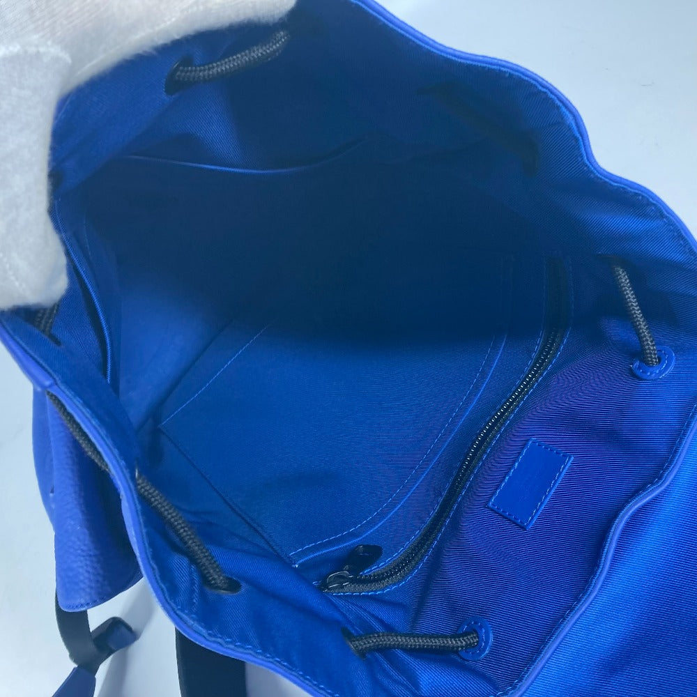 LOUIS VUITTON Backpack M23189 Taurillon Clemence Leather blue Monogram Taurillon Clemence Christopher MM mens  d