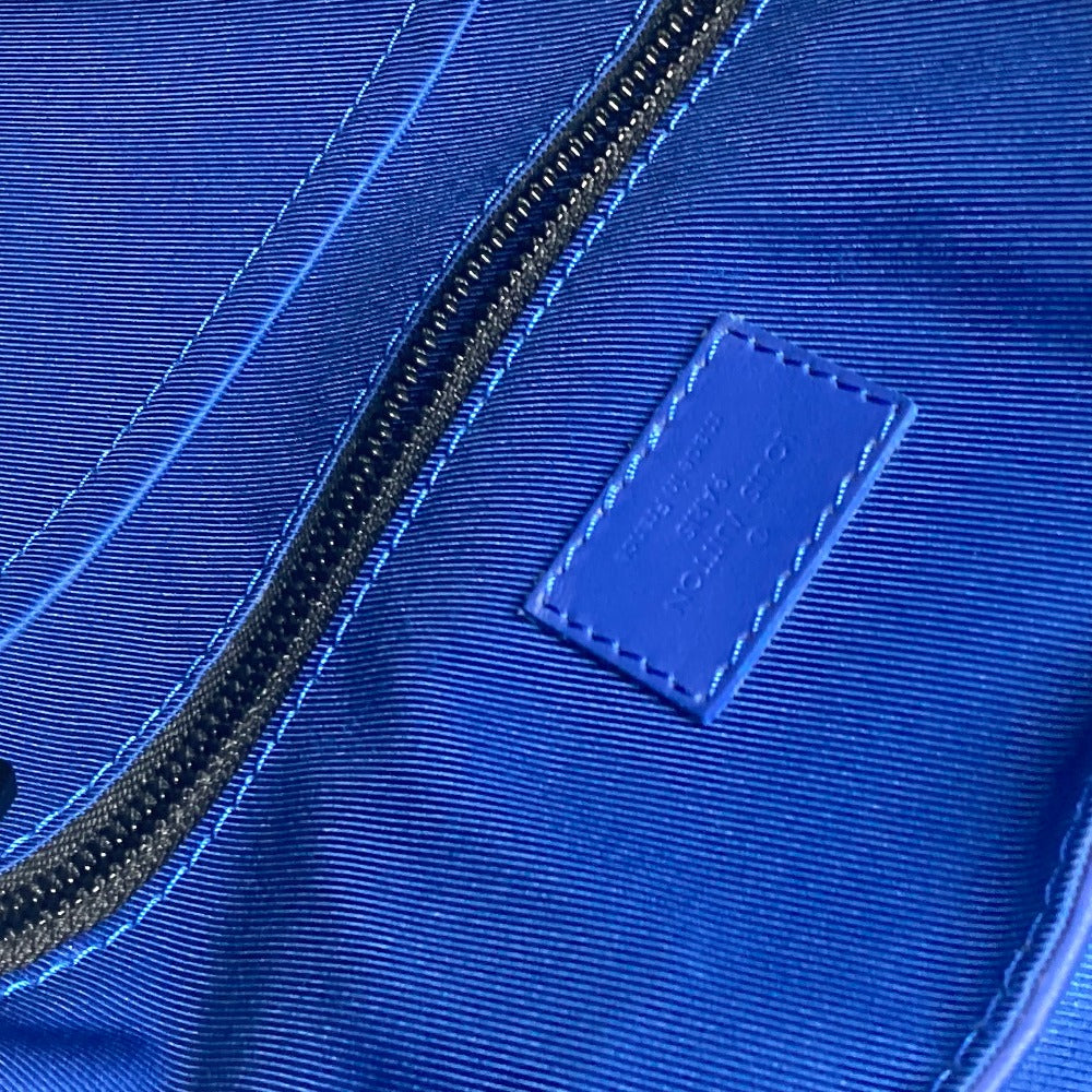 LOUIS VUITTON Backpack M23189 Taurillon Clemence Leather blue Monogram Taurillon Clemence Christopher MM mens  d