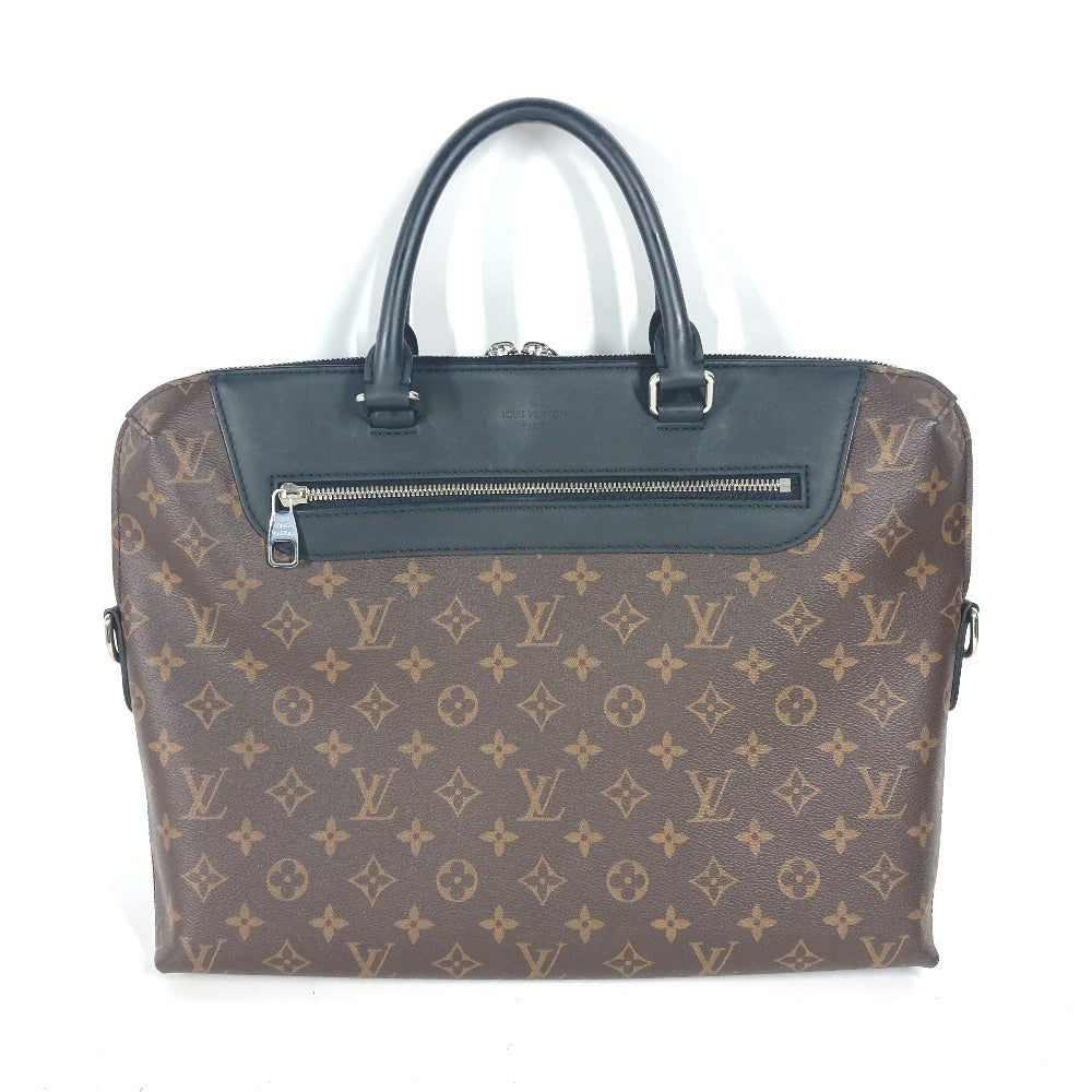 LOUIS VUITTON Business bag M54019 Monogram macacer canvas Brown Monogram macacer Porto de Cumanjour PDJ mens