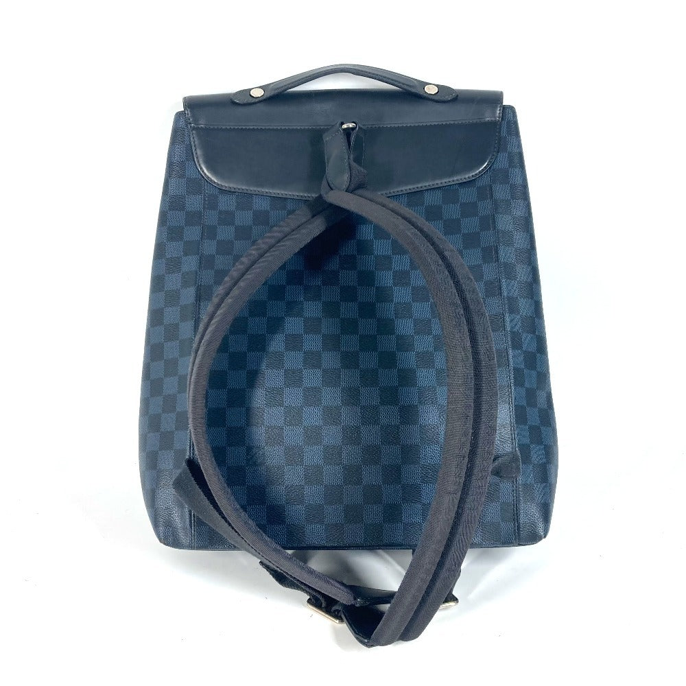 LOUIS VUITTON Backpack N41586 Damier Cobalt Canvas Navy Damier Cobalt Newport