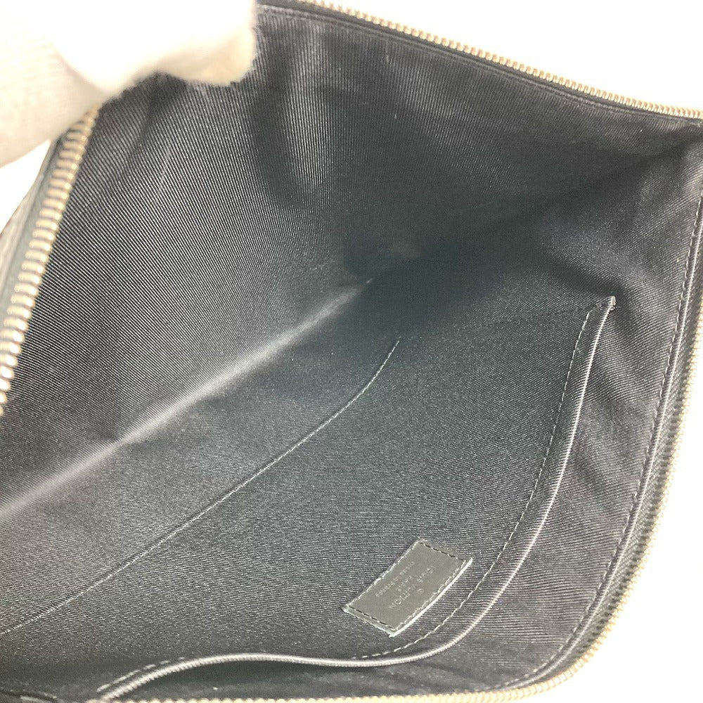 LOUIS VUITTON Clutch bag N60112 Damier Anfini Leather black Damier Anfini Pochette Discovery mens  d