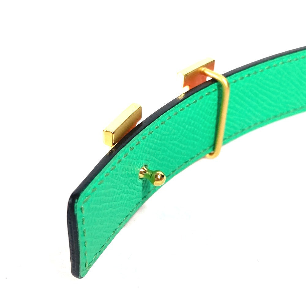 HERMES belt Epsom, Swift Pink x green Constance reversible H belt Women 75  d