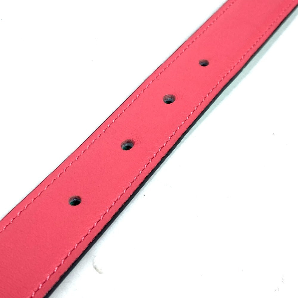 HERMES belt Epsom, Swift Pink x green Constance reversible H belt Women 75  d