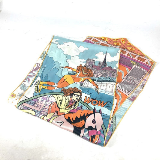 HERMES scarf silk multicolor LE PREMIER CHANT WOW Women  d