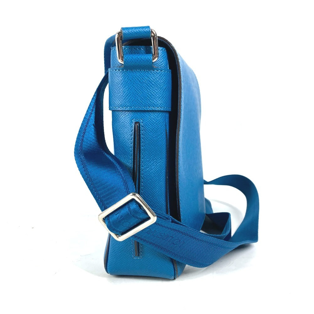 LOUIS VUITTON Shoulder Bag M32823 Taiga Leather blue Taiga Roman PM