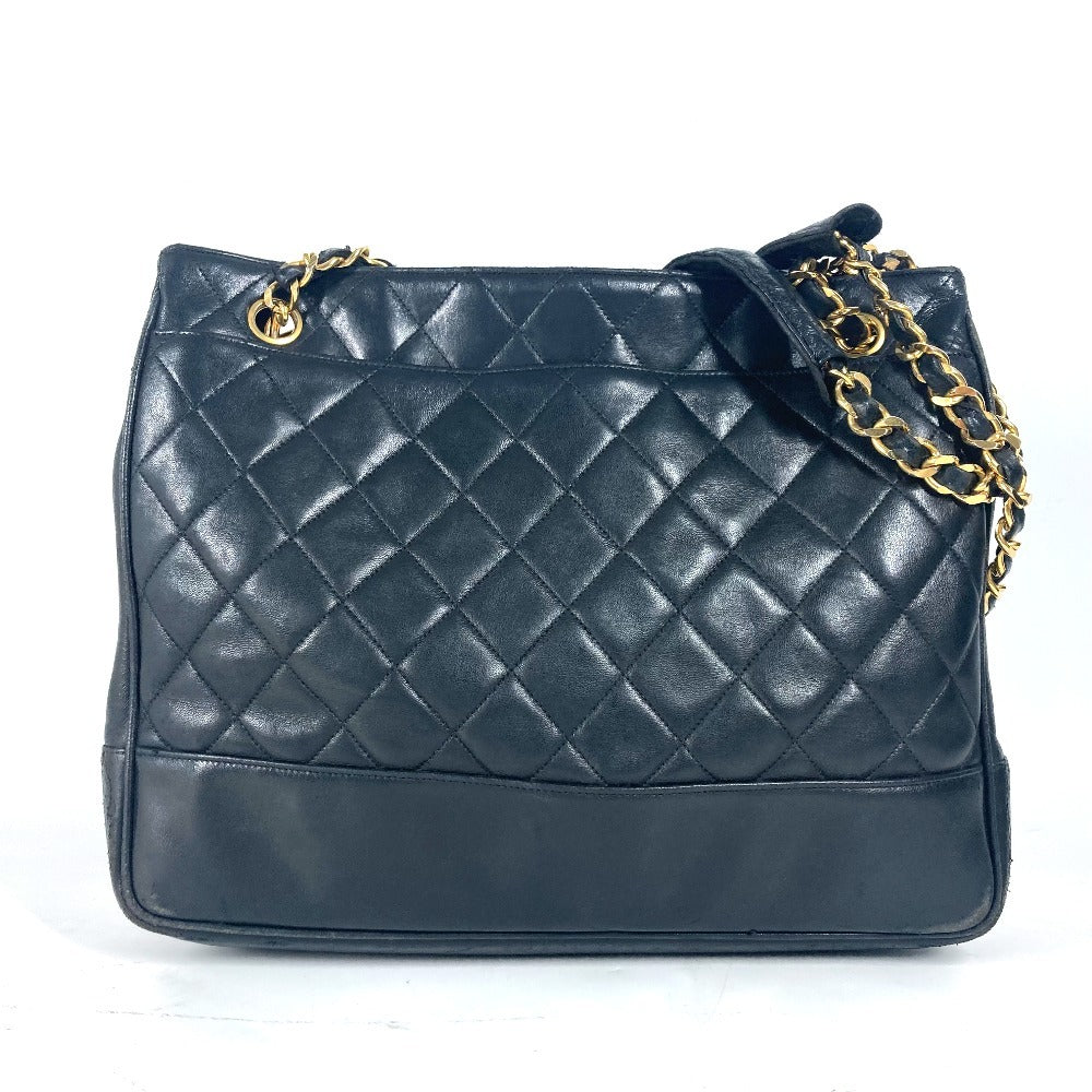 CHANEL Shoulder Bag lambskin black   Matelasse quilting CC COCO Mark logo