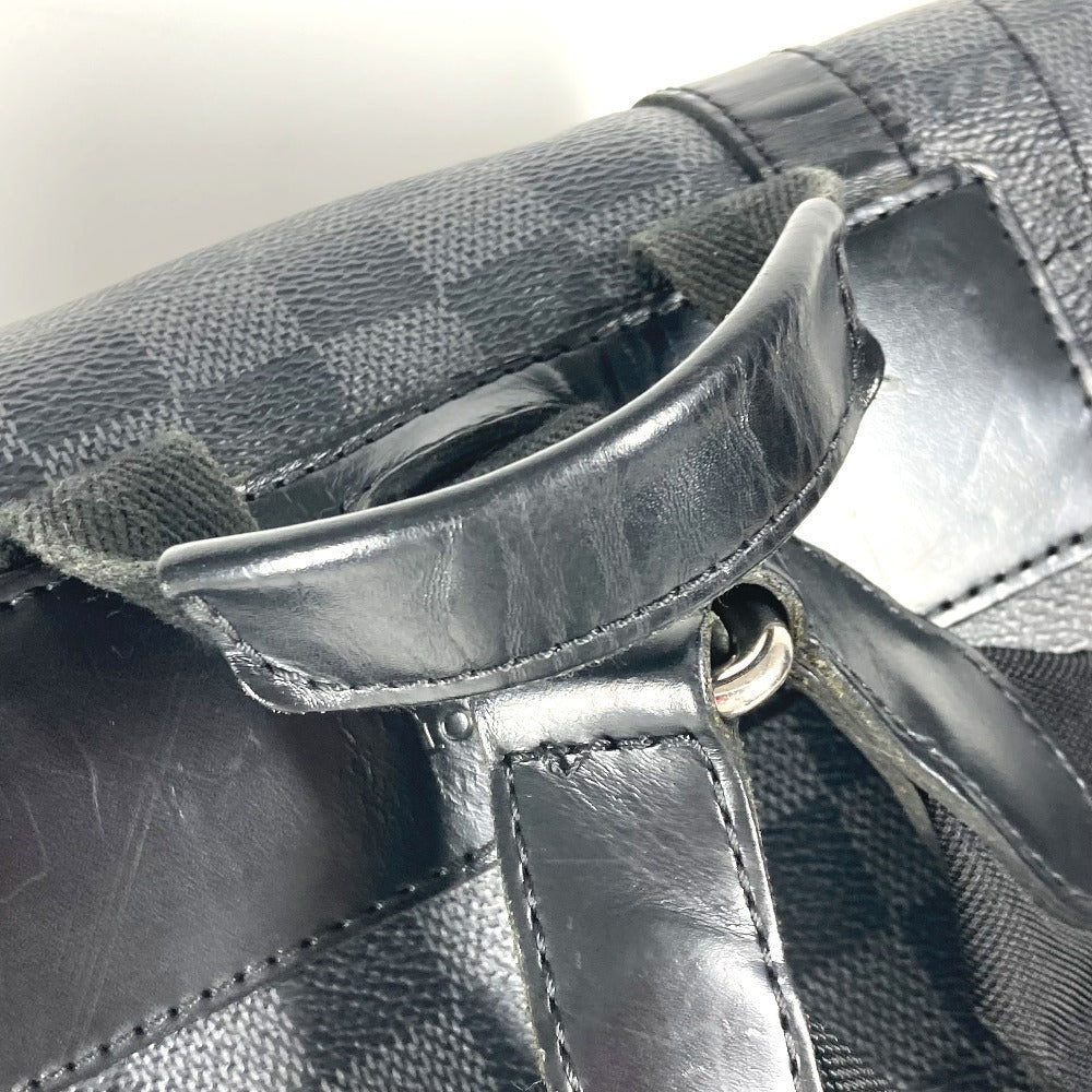LOUIS VUITTON Backpack N41379 Damier Grafitto Canvas black Damier Grafitte Christopher MM mens  d