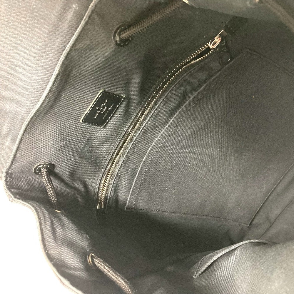 LOUIS VUITTON Backpack N41379 Damier Grafitto Canvas black Damier Grafitte Christopher MM mens  d
