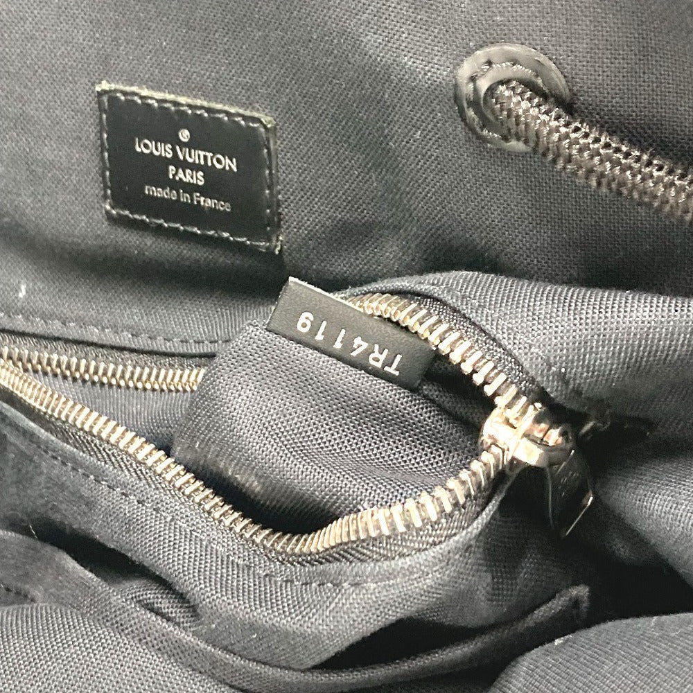 LOUIS VUITTON Backpack N41379 Damier Grafitto Canvas black Damier Grafitte Christopher MM mens  d
