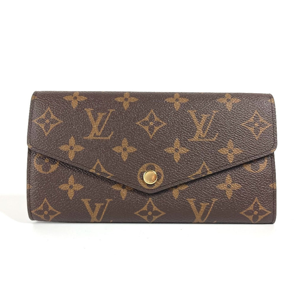 LOUIS VUITTON Long Wallet Purse M83580 Monogram canvas Brown Monogram Portefeuille�ESarah NM Women(Unisex)
