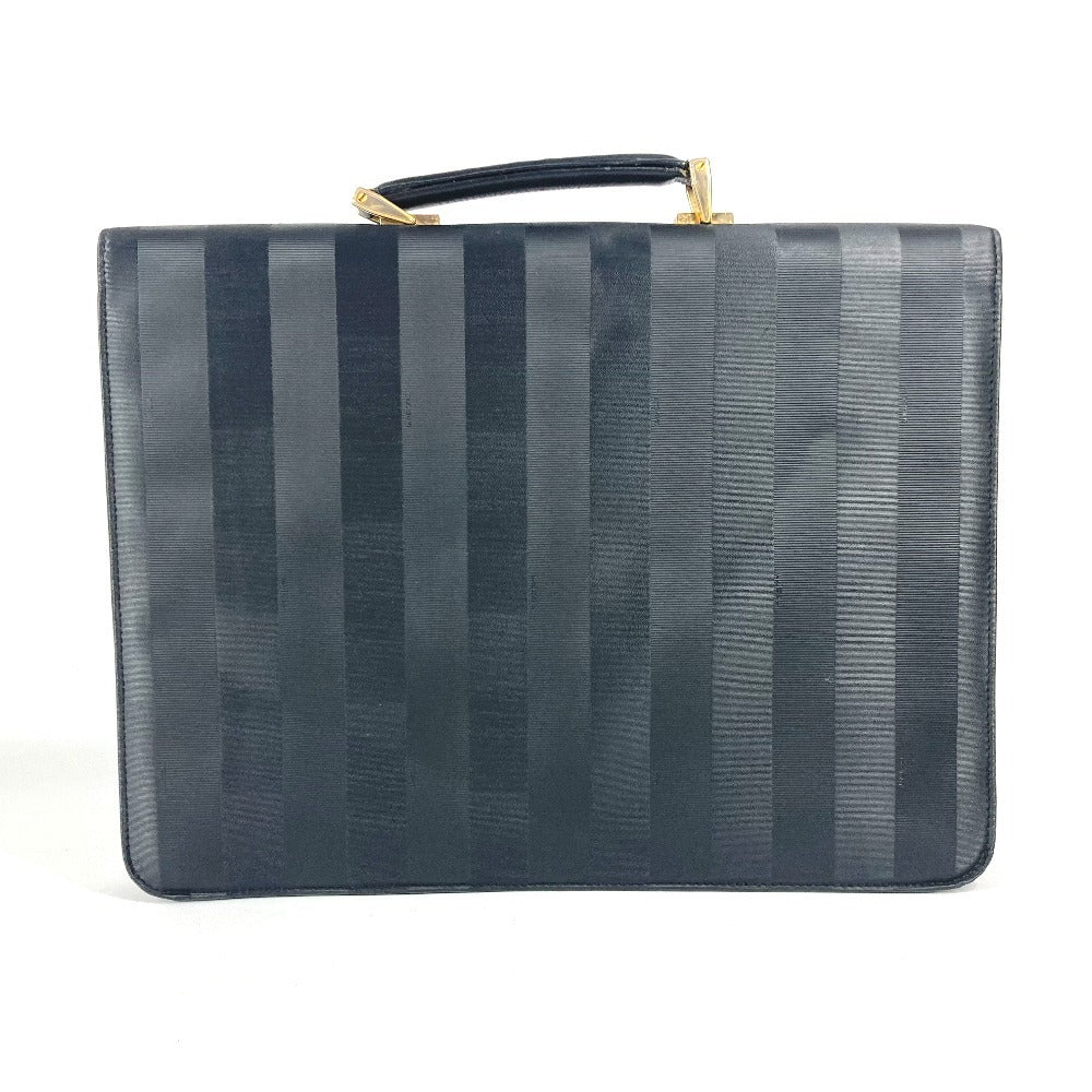 FENDI Business bag PVC / Leather black   Pecan logo unisex(Unisex)