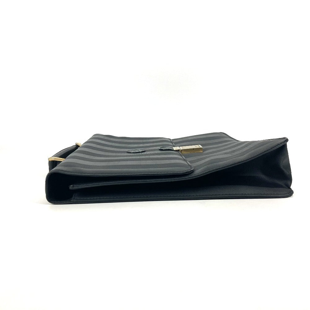 FENDI Business bag PVC / Leather black   Pecan logo unisex(Unisex)