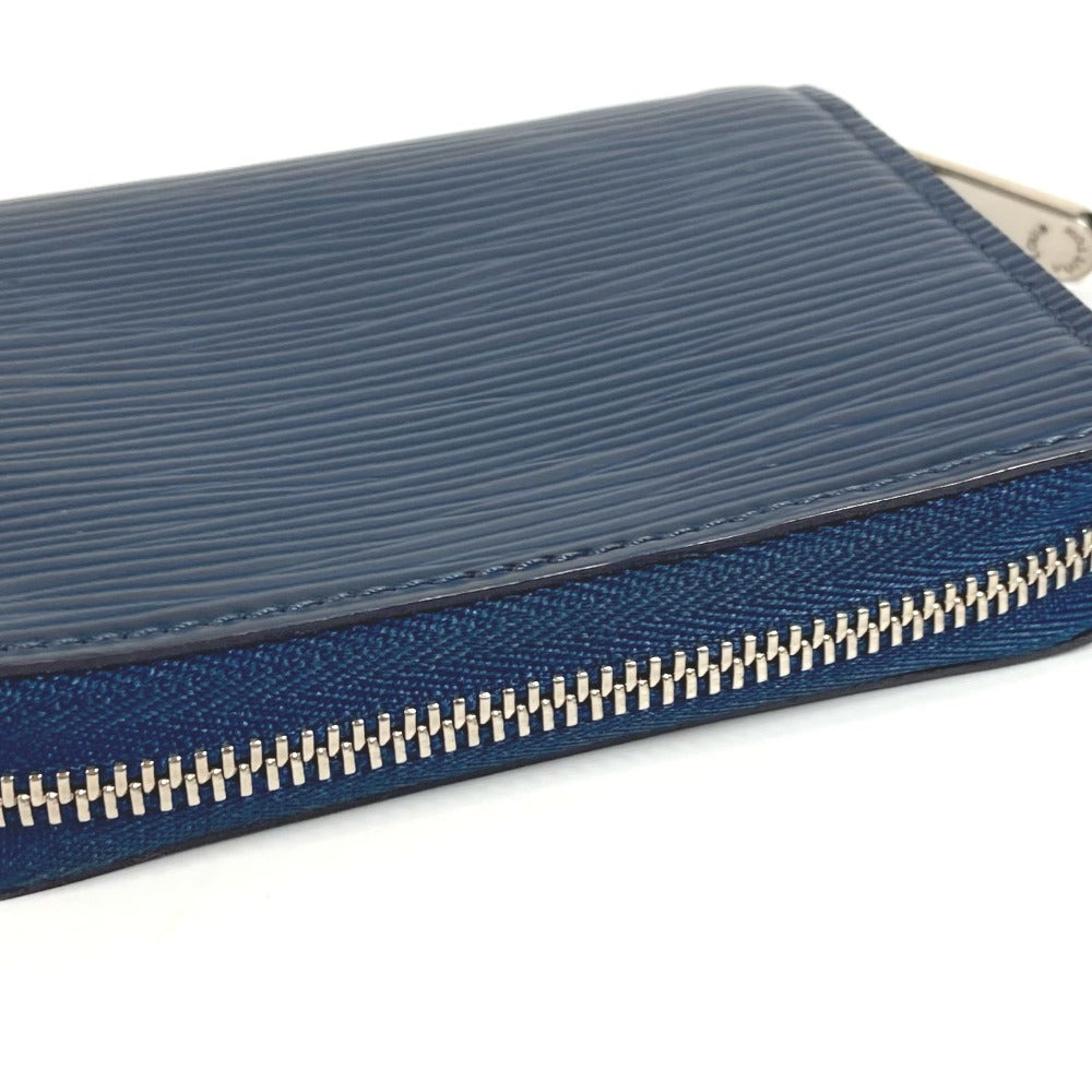 LOUIS VUITTON Coin case M60438 Epi Leather blue Epi Zip around purse