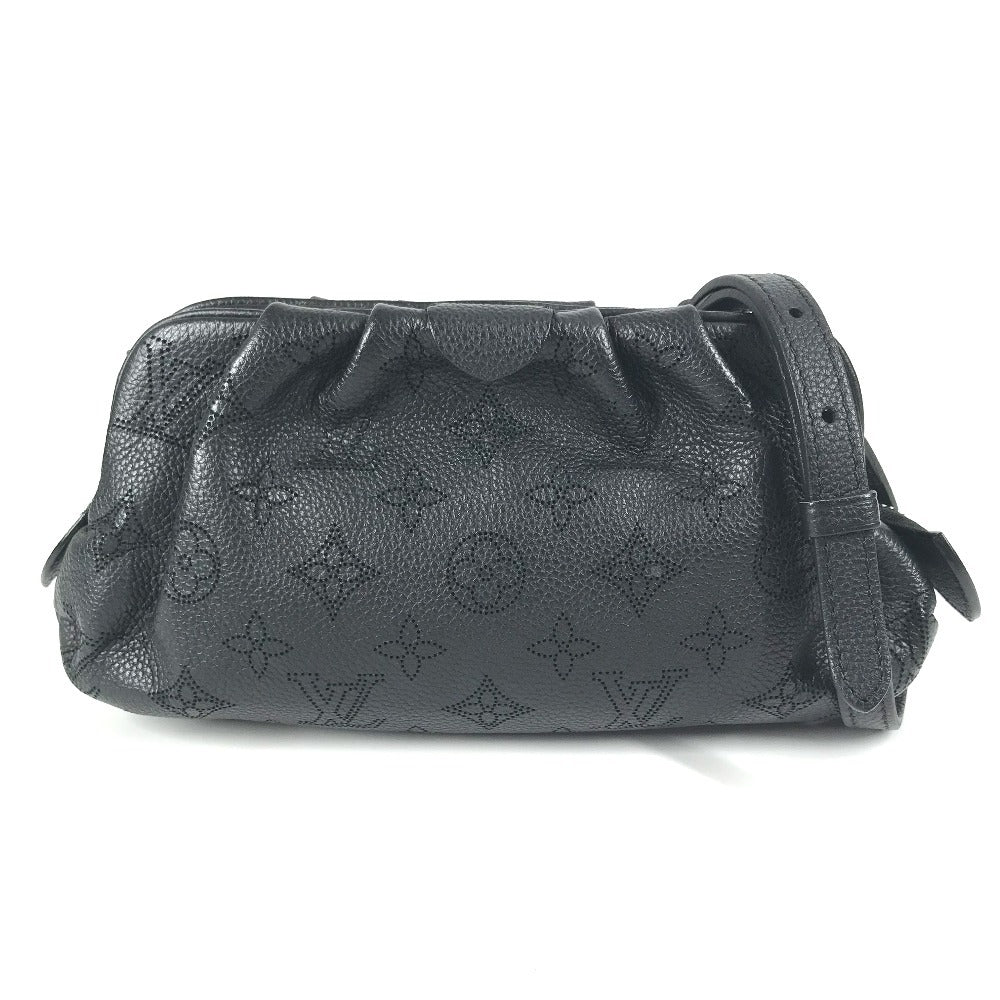 LOUIS VUITTON Shoulder Bag M80093 monogram mahina leather black Monogram Mahina Scalar mini