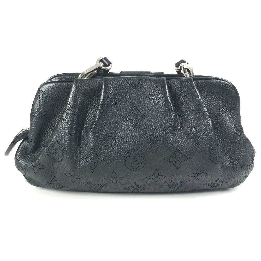 LOUIS VUITTON Shoulder Bag M80093 monogram mahina leather black Monogram Mahina Scalar mini