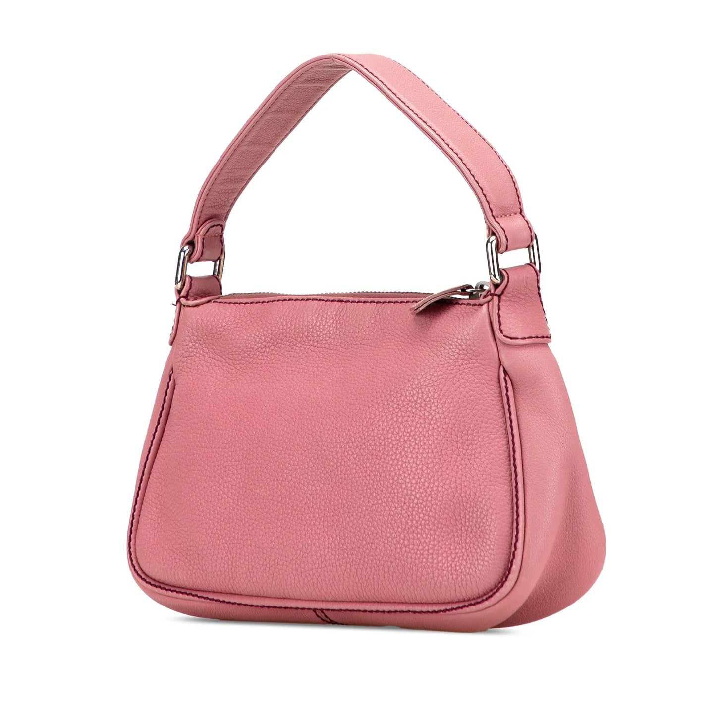 Pink Chanel Calfskin LAX Front Pocket Shoulder Bag