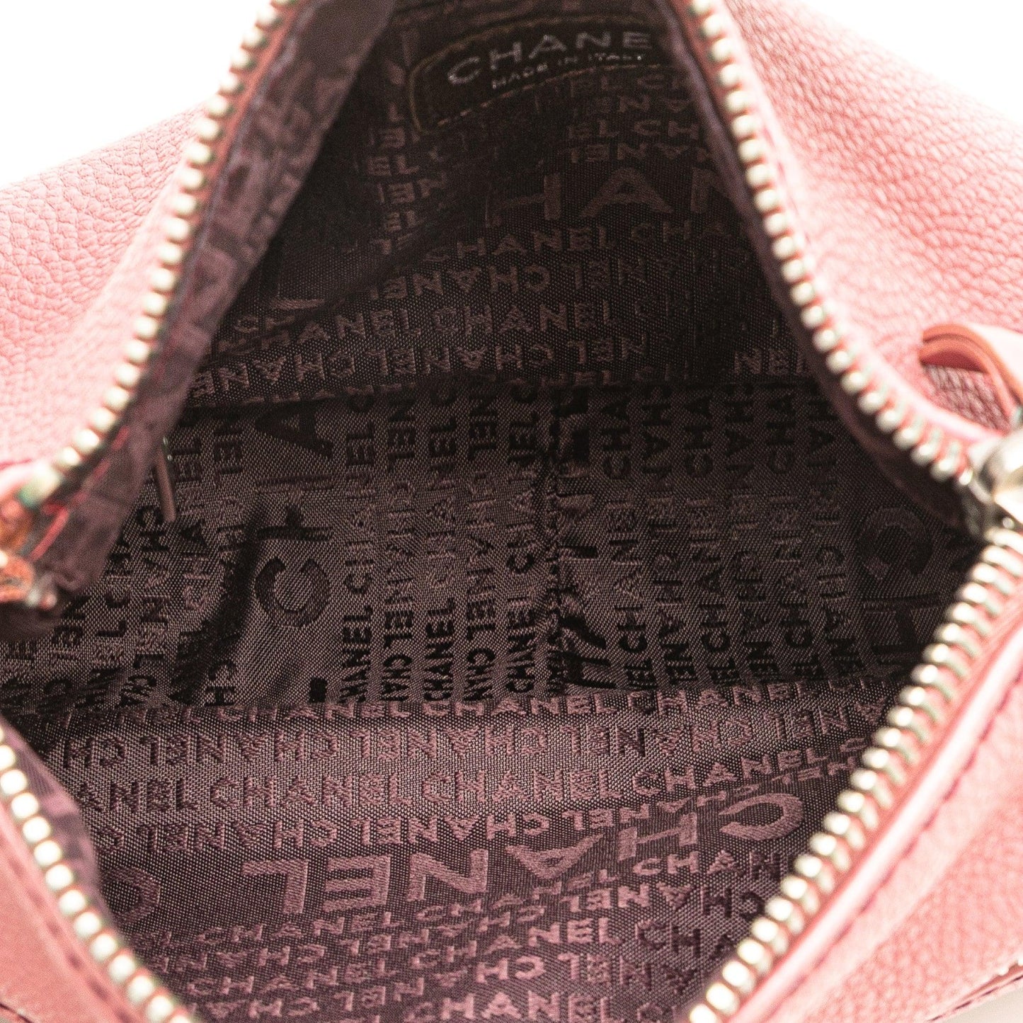 Pink Chanel Calfskin LAX Front Pocket Shoulder Bag