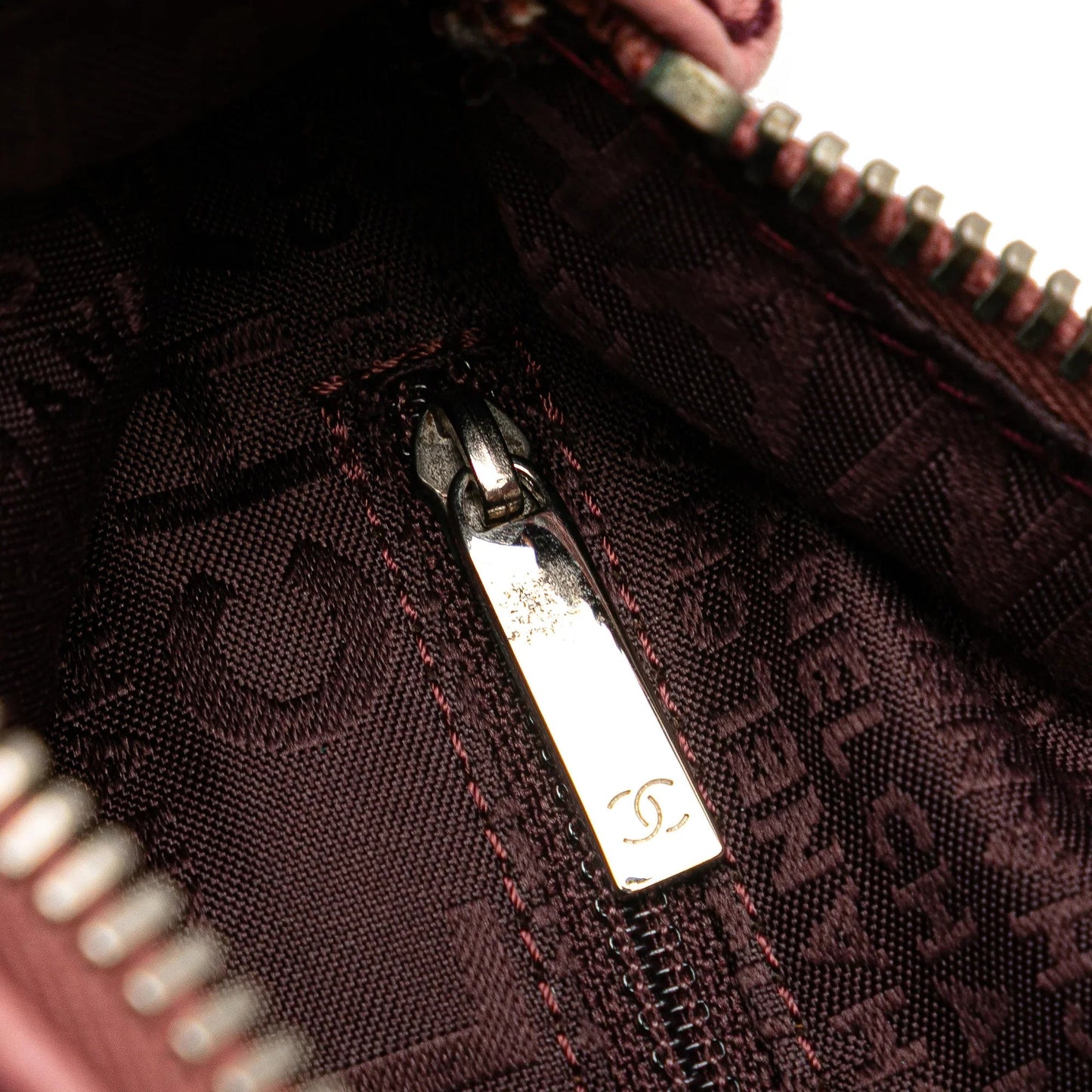 Pink Chanel Calfskin LAX Front Pocket Shoulder Bag