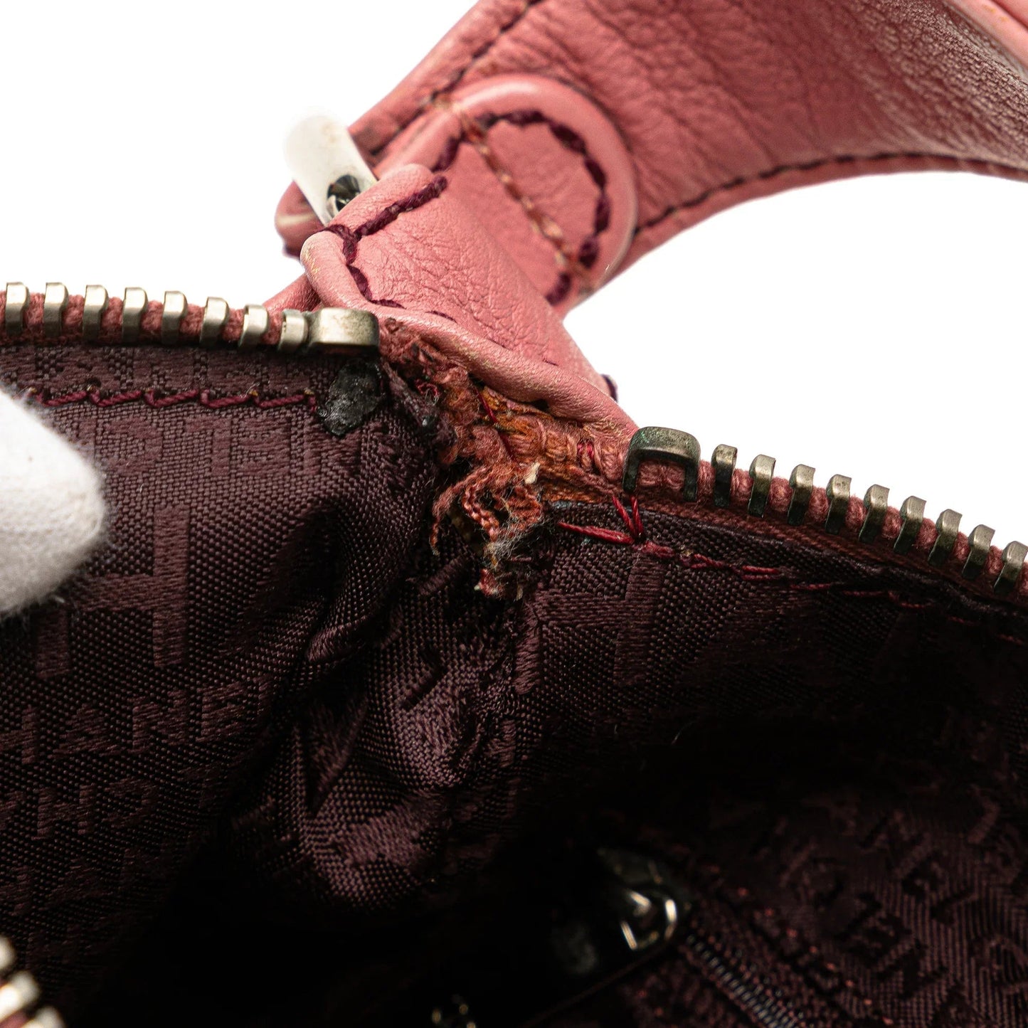 Pink Chanel Calfskin LAX Front Pocket Shoulder Bag