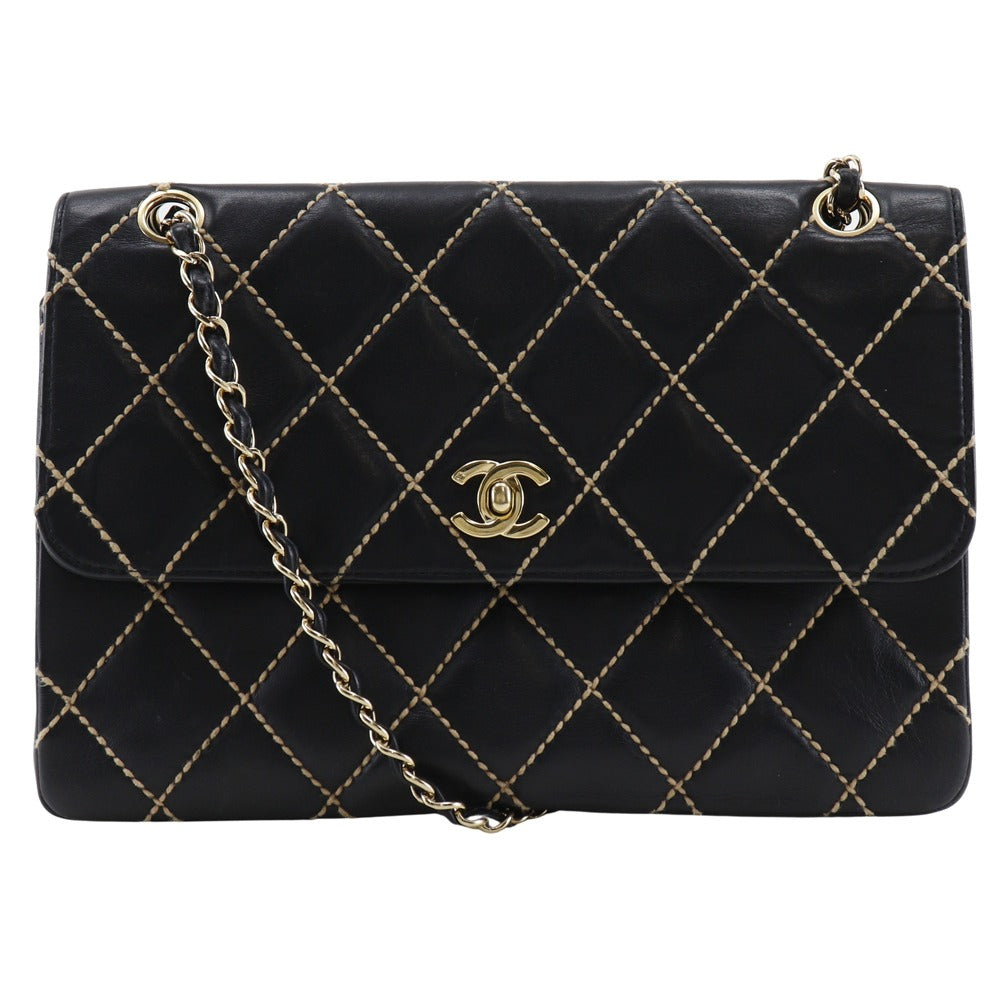 Chanel Wild Stitch Leather Shoulder Bag