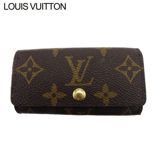 LOUIS VUITTON Key case Key holder  M62631 Brown beige gold Multicles4