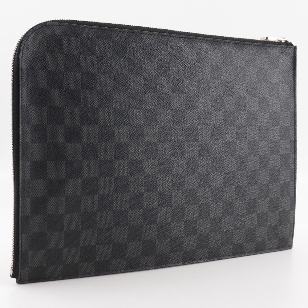 LOUIS VUITTON Clutch bag N41501 Damier Grafitto Canvas black Pochette Jules GM mens  d