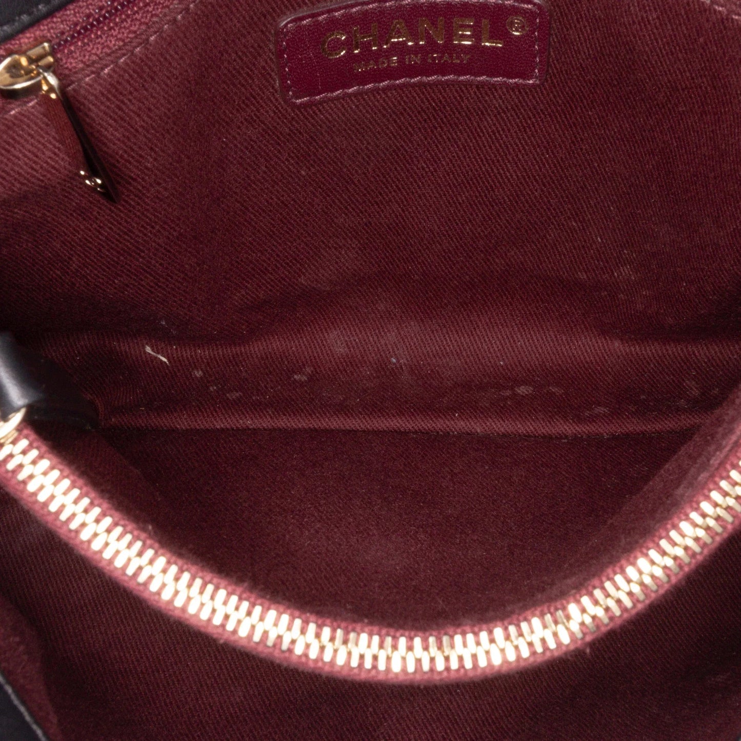 Black Chanel Small Chevron Calfskin Stitched Coco Flap Satchel