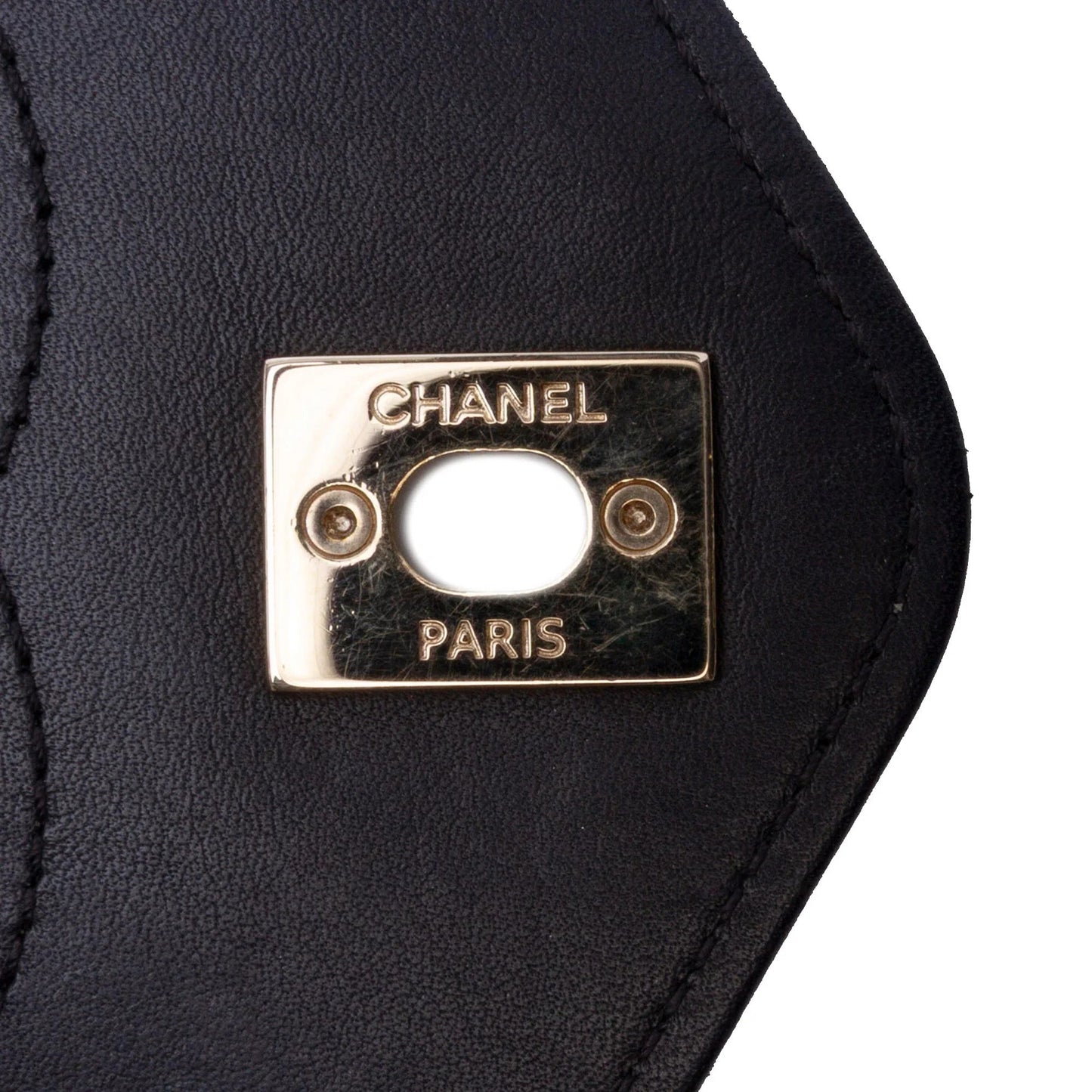 Black Chanel Small Chevron Calfskin Stitched Coco Flap Satchel