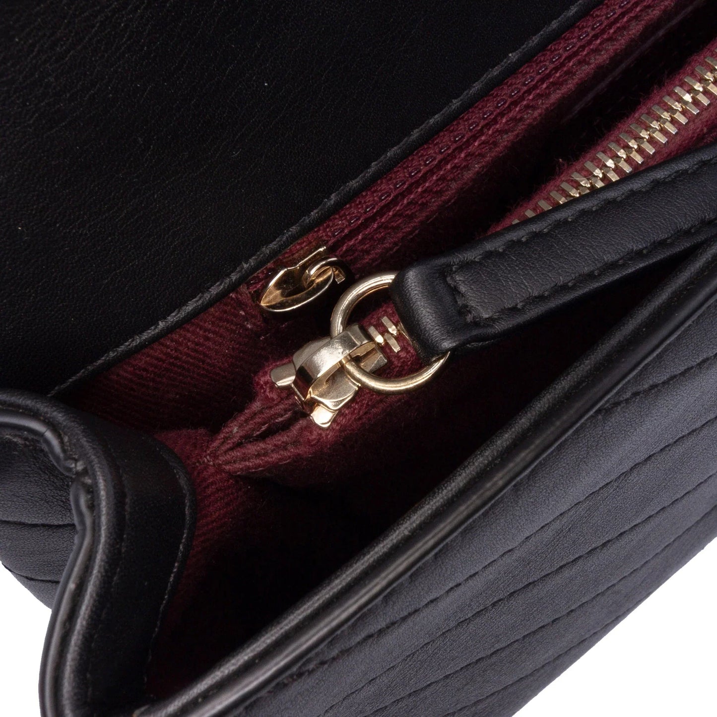 Black Chanel Small Chevron Calfskin Stitched Coco Flap Satchel