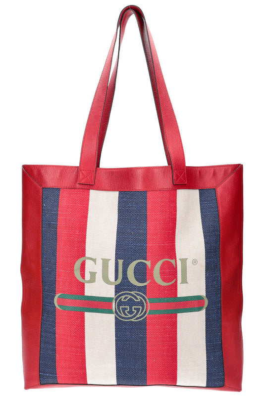 GUCCI Sylvie Stripe Tote