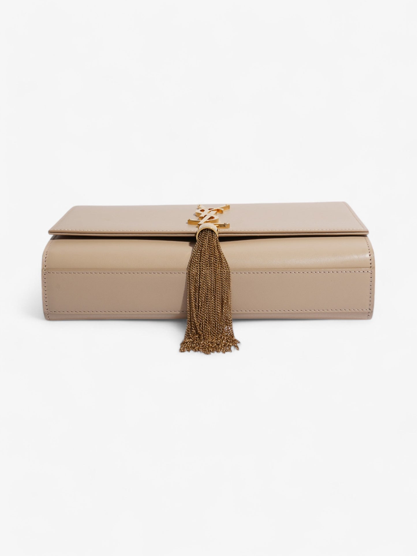 Saint Laurent Kate Tassel Bag Beige Calfskin Leather Medium